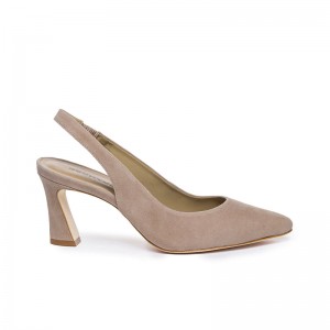 Szpilki Damskie Bernardo Felicity Slingback Beżowe | FJD7046AR