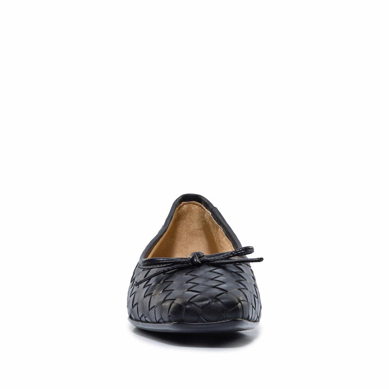 Baleriny Damskie Bernardo Gwynn Woven Czarne | MKU7849UG