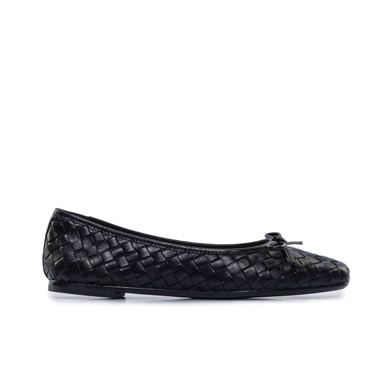 Baleriny Damskie Bernardo Gwynn Woven Czarne | MKU7849UG