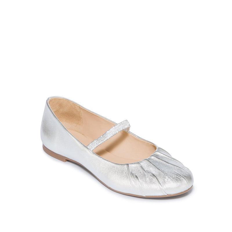 Baleriny Damskie Bernardo Savona Ballerina Srebrne | FGK6893IH