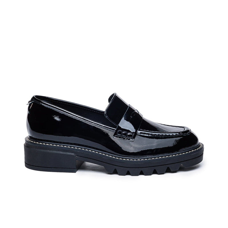 Loafersy Damskie Bernardo Chandler Lug-Sole Czarne | NFV6648YB