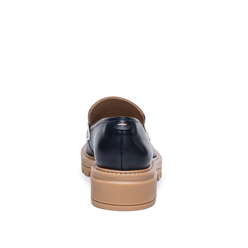 Loafersy Damskie Bernardo Chandler Lug-Sole Czarne Ciemny Brązowe | SXV5524XK