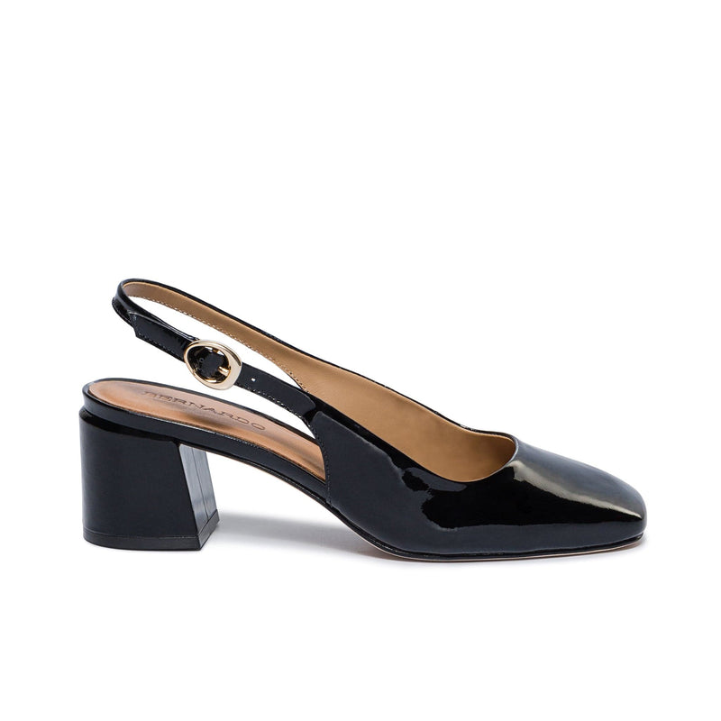 Szpilki Damskie Bernardo Alexia Slingback Czarne | GMU94100MK