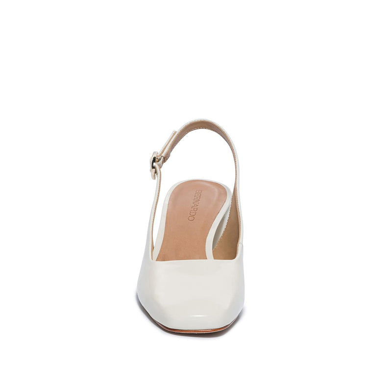 Szpilki Damskie Bernardo Alexia Slingback Białe | OTP3695PH