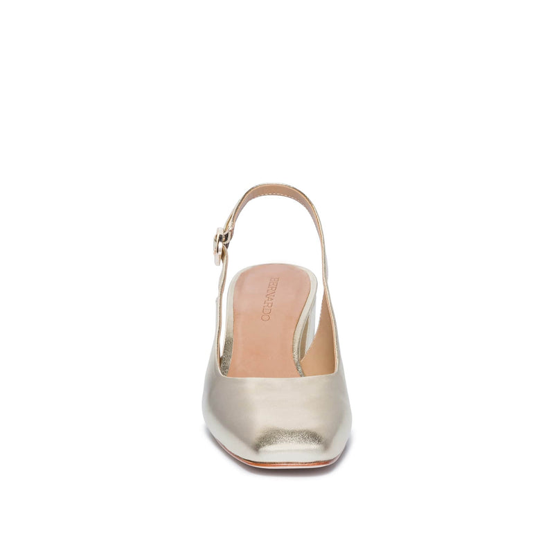 Szpilki Damskie Bernardo Alexia Slingback Złote | EFP6932FL