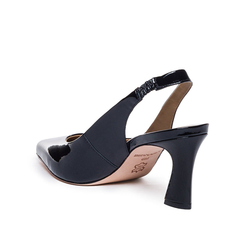 Szpilki Damskie Bernardo Felicity Slingback Czarne | YDB497BP